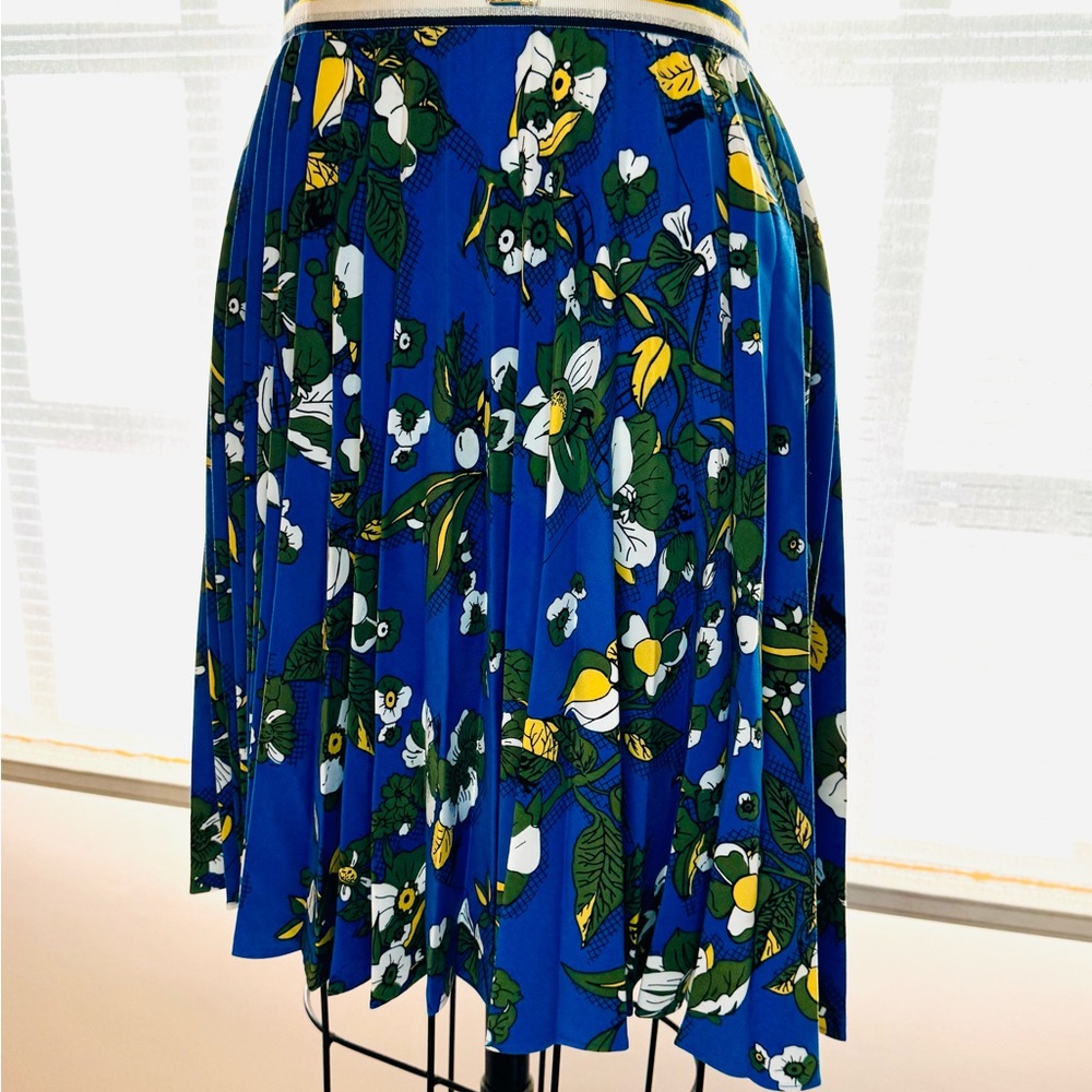 Ted Baker Blue Floral Skater Skirt